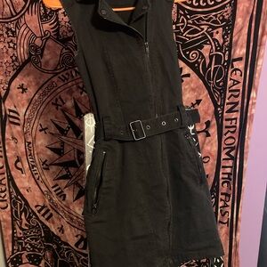 H&M Black Mini Dress with Belt
